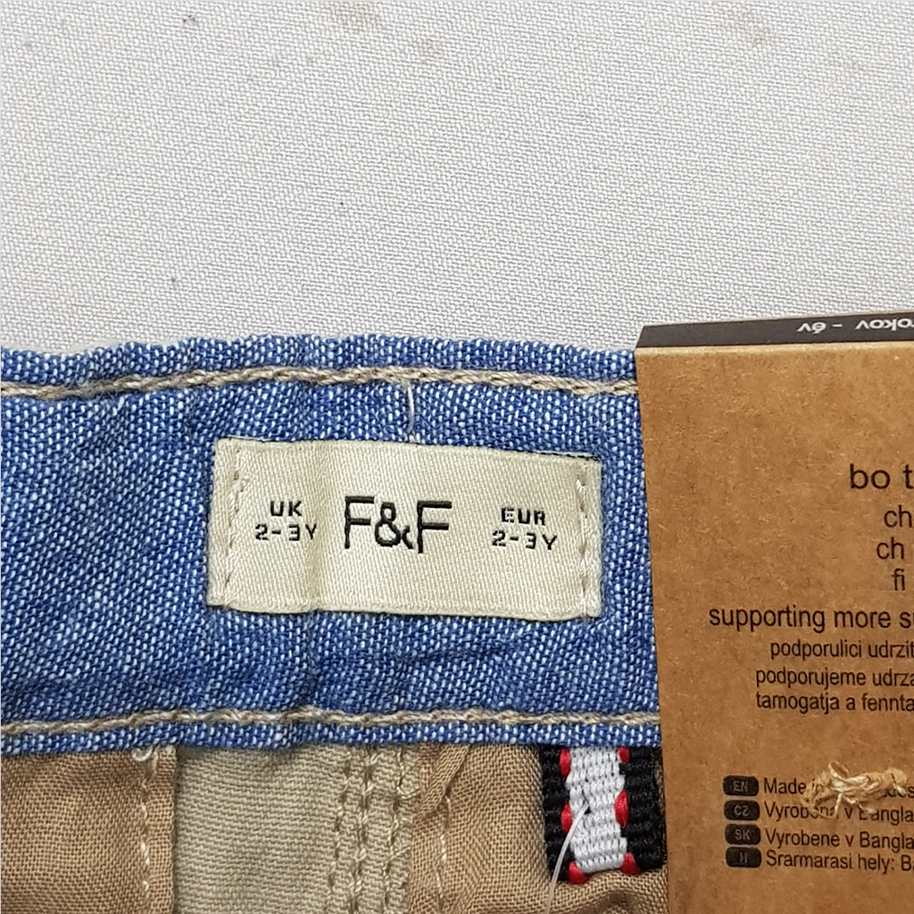 شلوارک جینز پسرانه 28182 سایز 2 تا 14 سال کد 2 مارک F&F