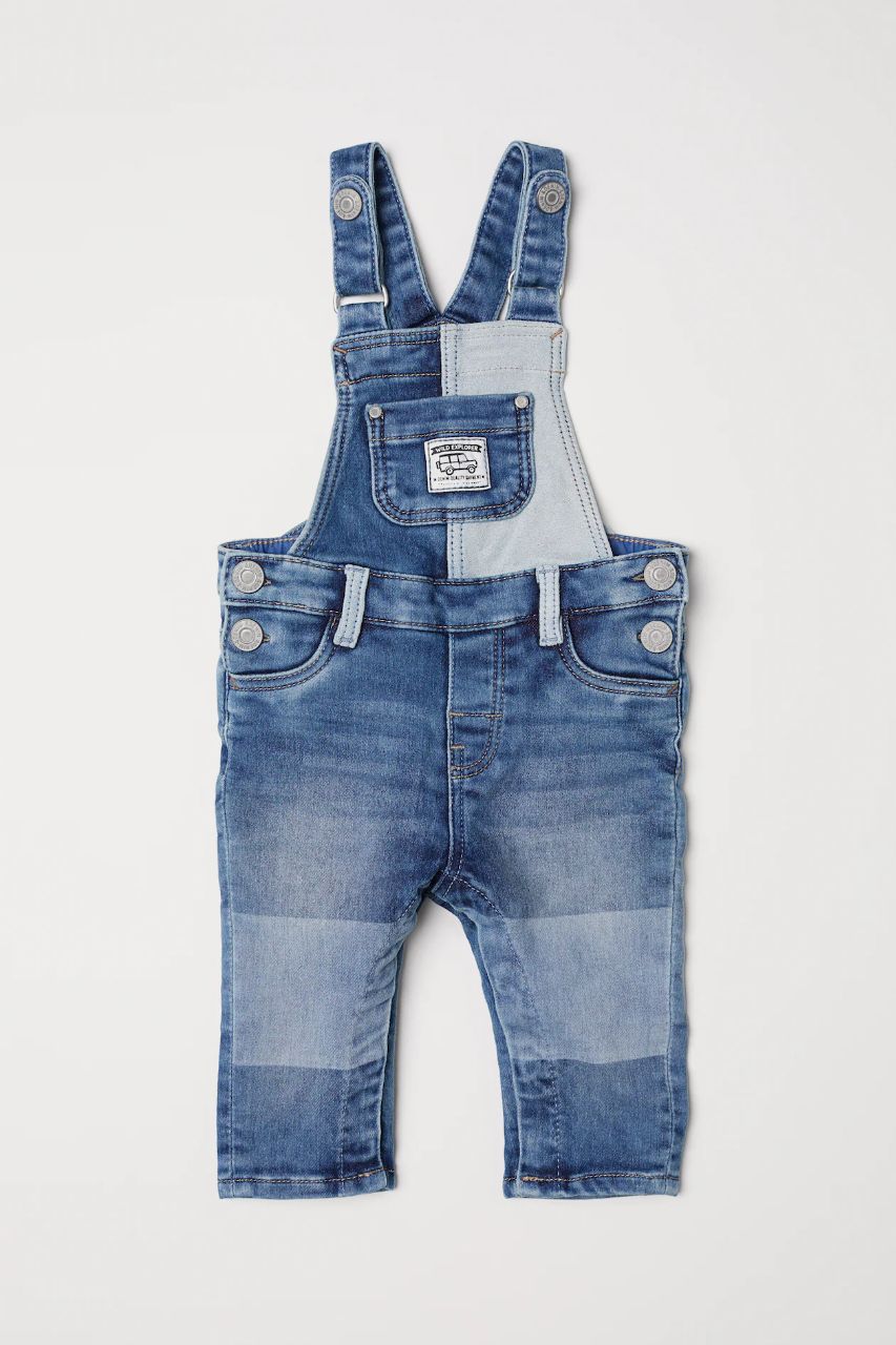 رامپر جینز پسرانه 28194 سایز 4 ماه تا 4 سال مارک H&M
