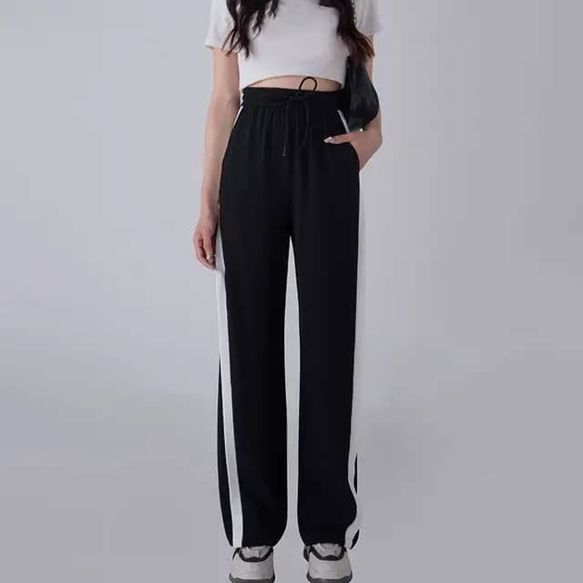 شلوار بغل خط دار کرپ کد 417644