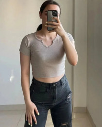 کراپ یقه V کد 305