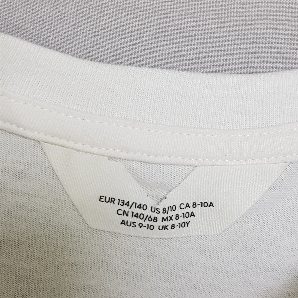 تی شرت پسرانه 28404 سایز 9 تا 15 سال کد 21 مارک H&M