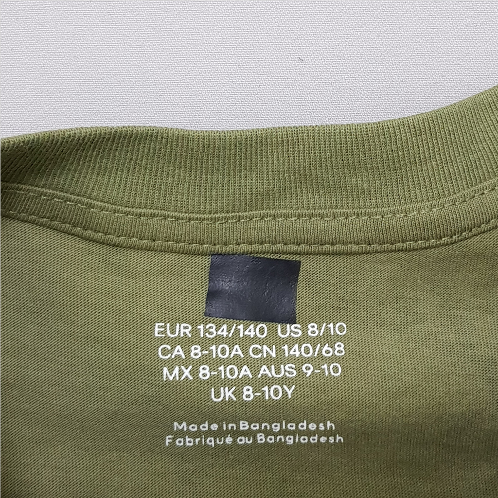 تی شرت پسرانه 28404 سایز 9 تا 15 سال کد 22 مارک H&M
