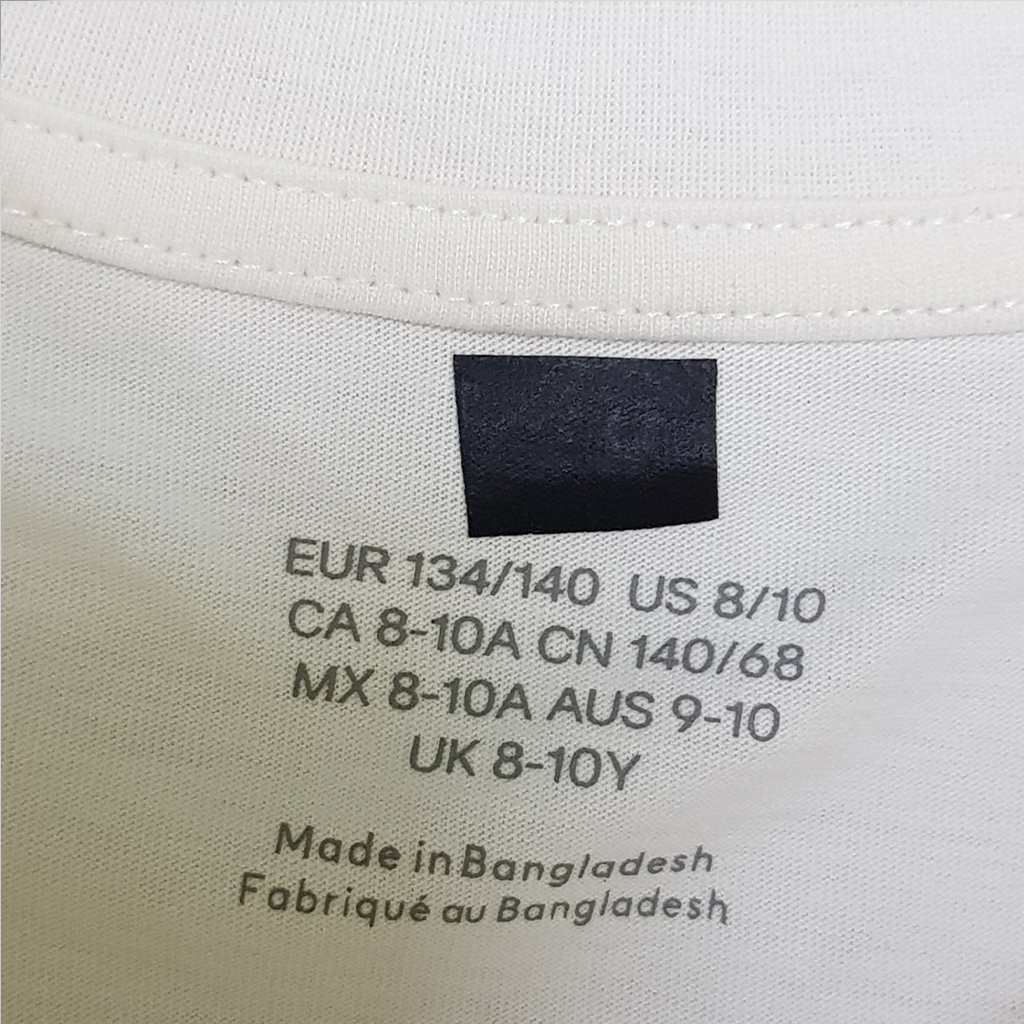 تی شرت پسرانه 28404 سایز 9 تا 15 سال کد 24 مارک H&M