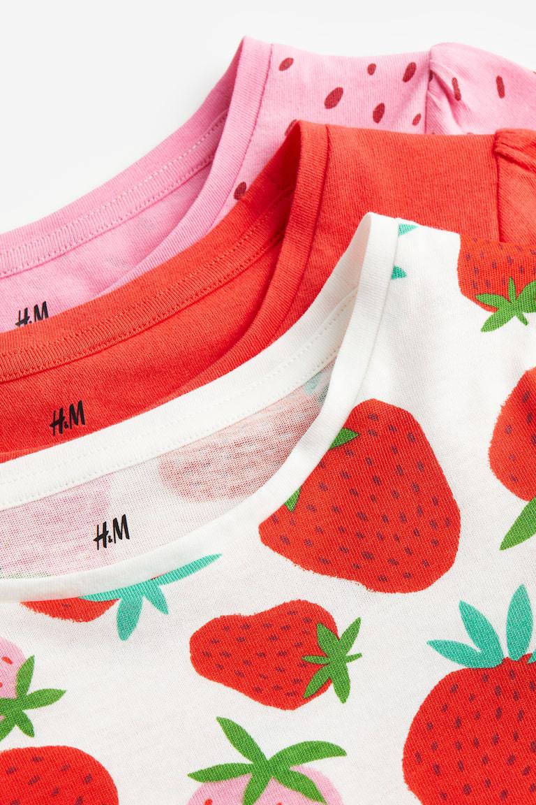 تی شرت دخترانه 28411 سایز 1.5 تا 10 سال مارک H&M