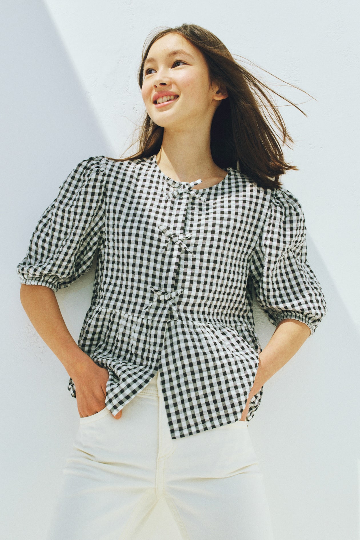 شومیز دخترانه 28491 سایز 8 تا 15 سال مارک H&M