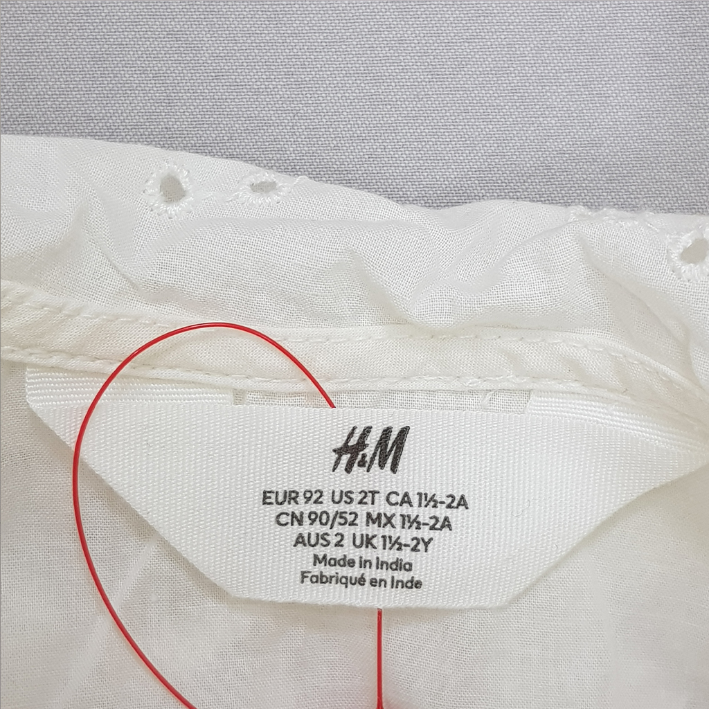 شومیز دخترانه 28499 سایز 1.5 تا 10 سال مارک H&M