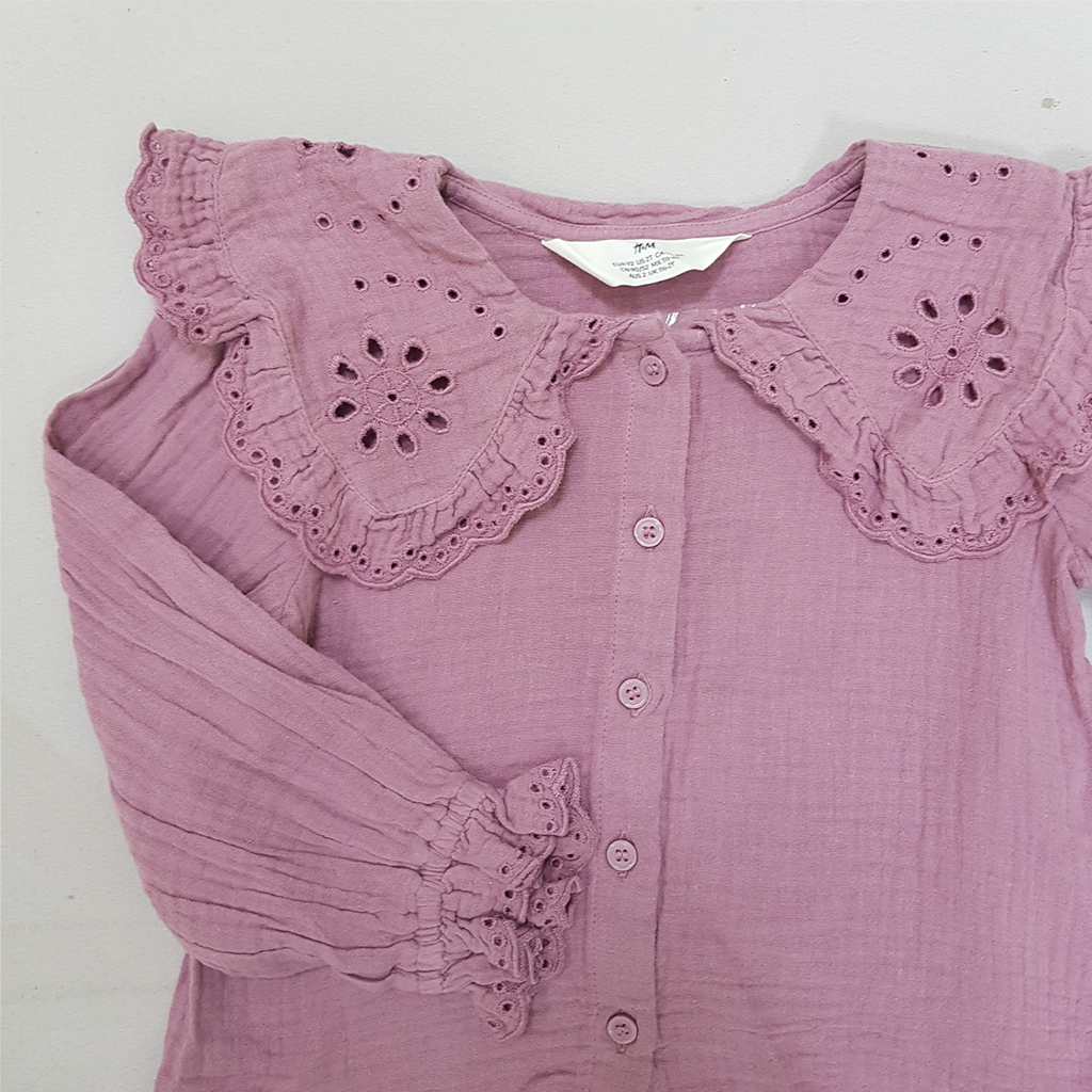 شومیز دخترانه 28488 سایز 1.5 تا 11 سال مارک H&M   *