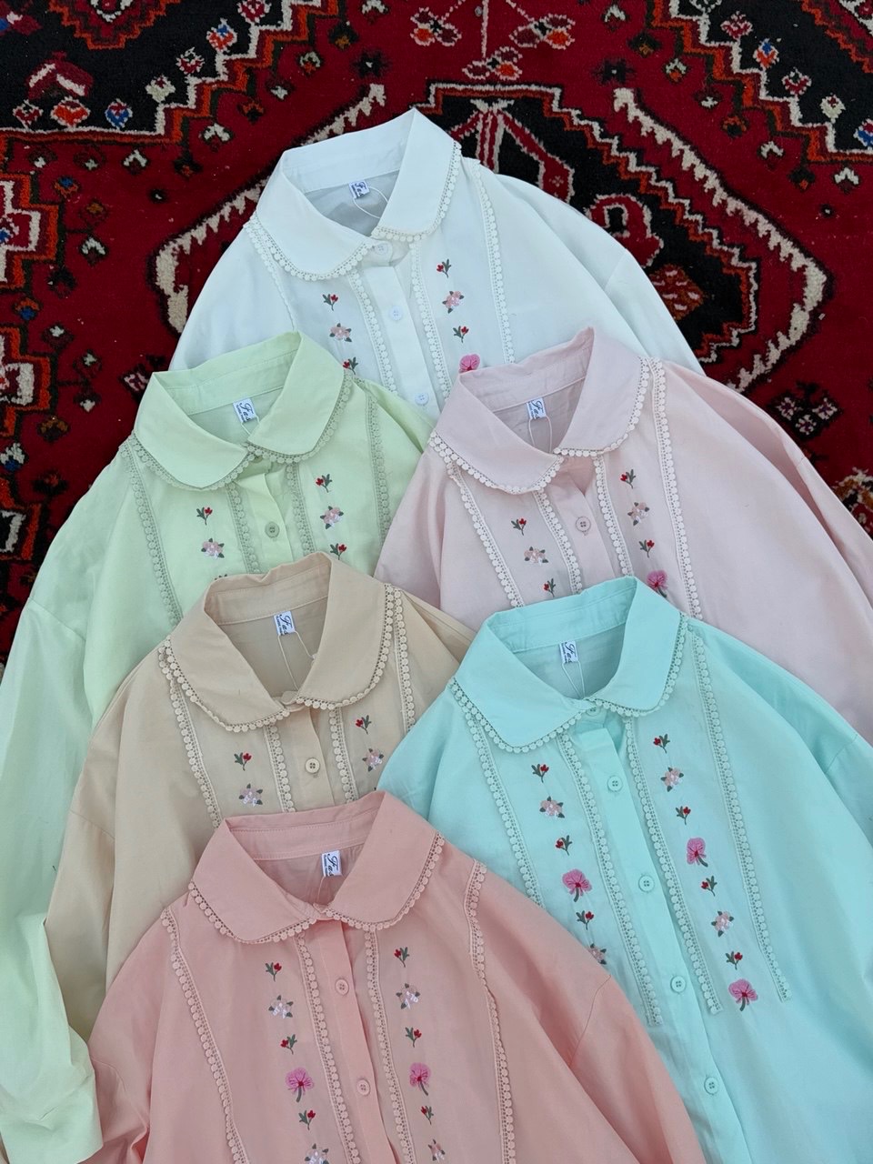 شومیز گلدوزی زنانه کد 417885