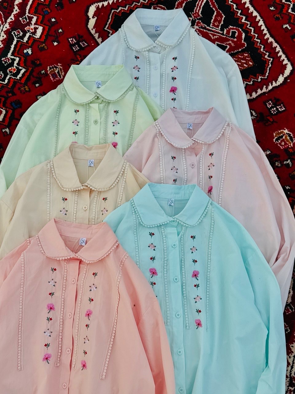 شومیز گلدوزی زنانه کد 417885