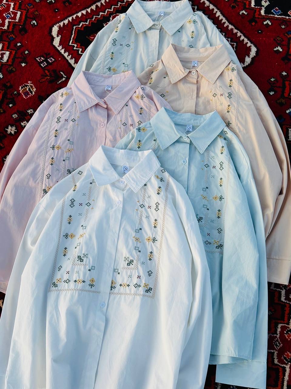 شومیز گلدوزی زنانه کد 417886