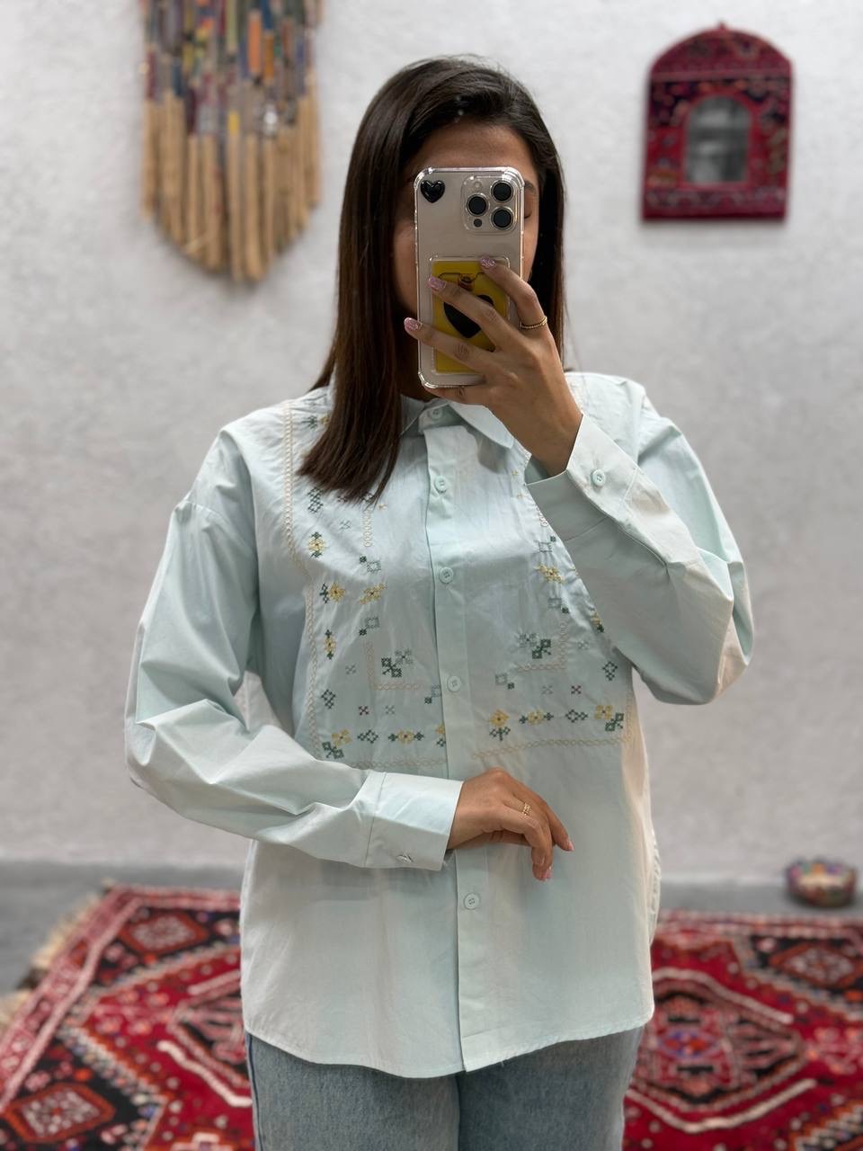 شومیز گلدوزی زنانه کد 417886