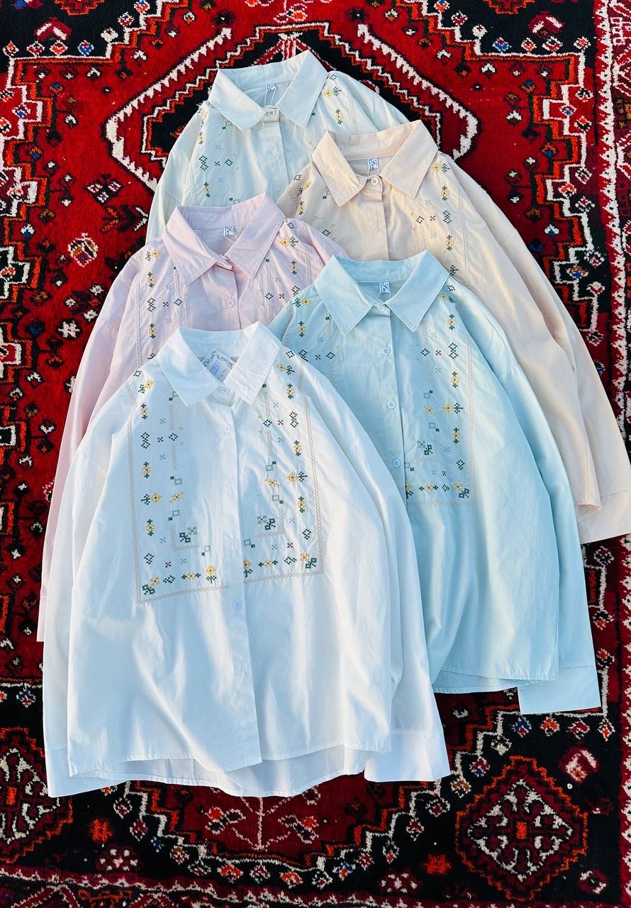 شومیز گلدوزی زنانه کد 417886