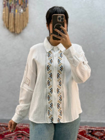 شومیز گلدوزی زنانه کد 417887