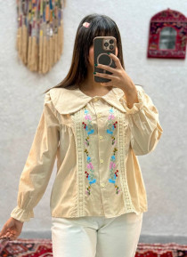 شومیز گلدوزی زنانه کد 417890