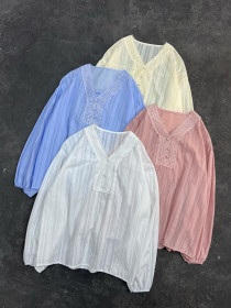 شومیز یقه گیپور زنانه کد 417892