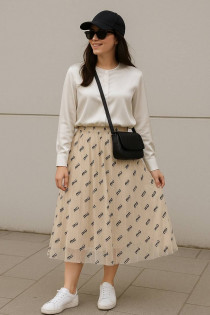 دامن دورو حریر زنانه کد 417910