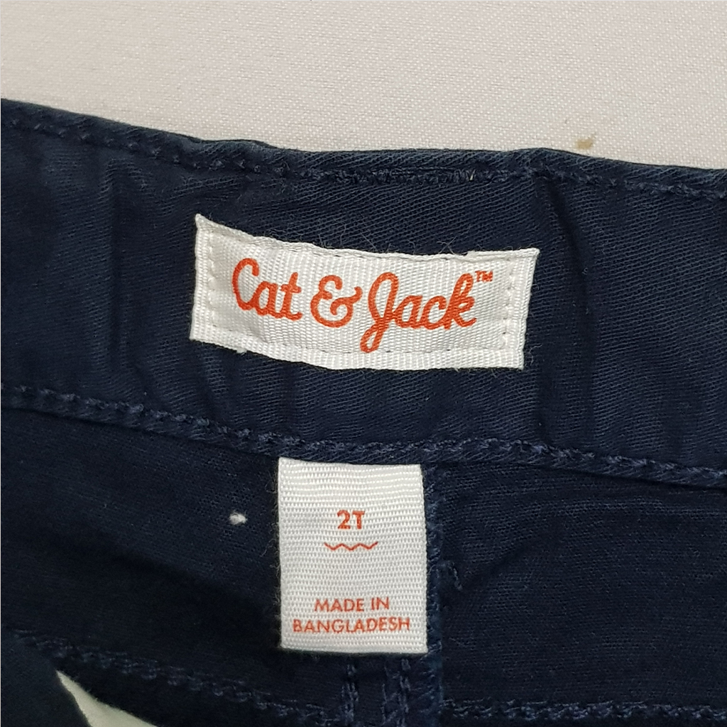 شلوارک کتان پسرانه 28519 سایز 12 ماه تا 5 سال کد 6 مارک CAT&JACK