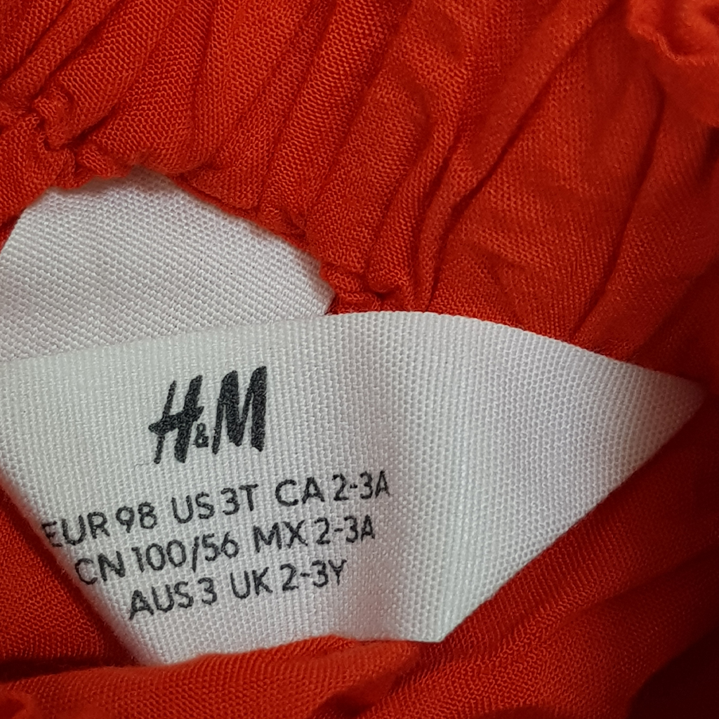 ست دخترانه 28651 سایز 1.5 تا 10 سال مارک H&M