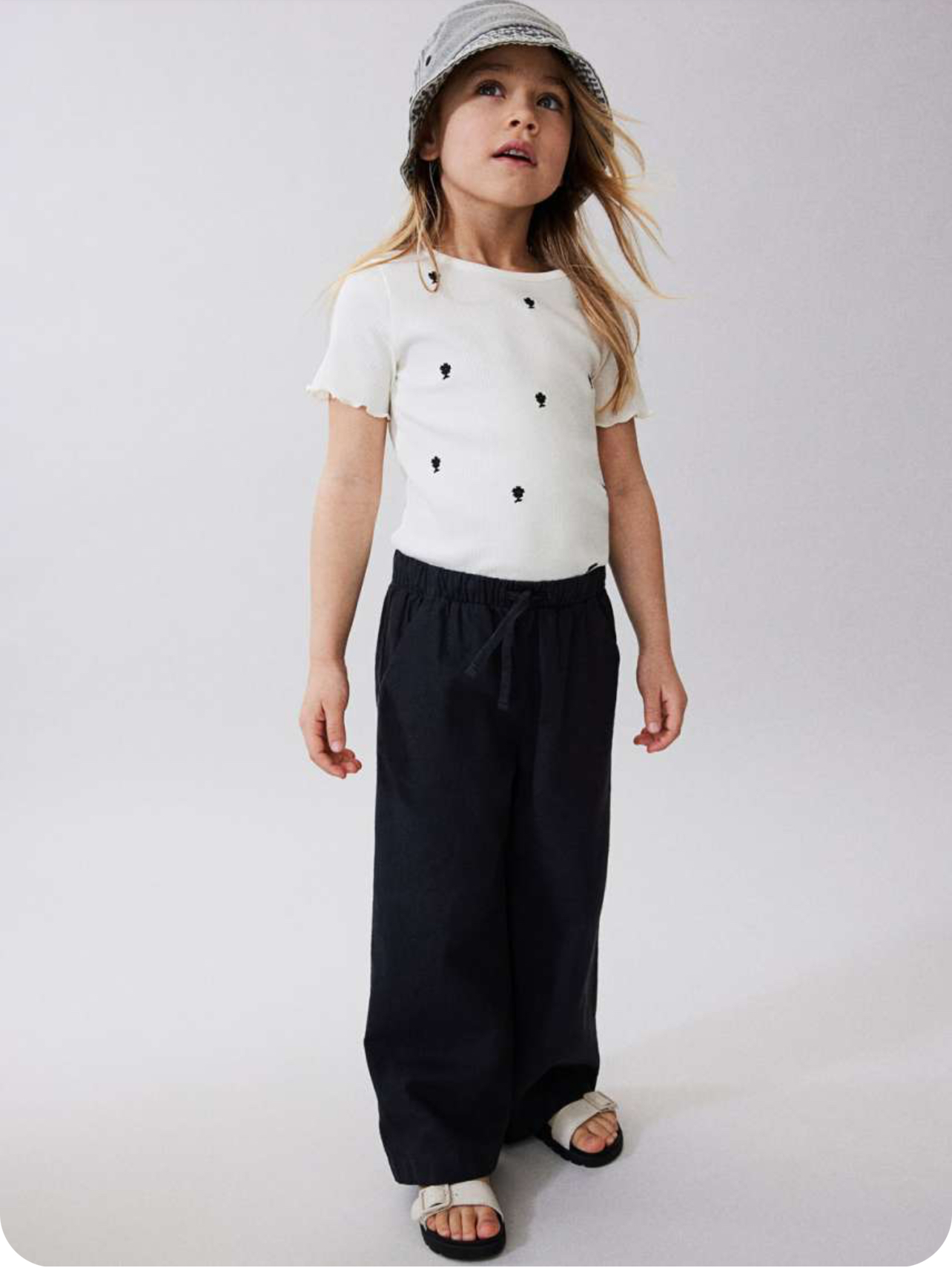 شلوار مجلسی دخترانه 28620 سایز 3 تا 12 سال کد 4 مارک H&M