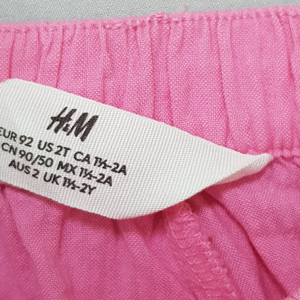 شلوار راحتی دخترانه 28603 سایز 1.5 تا 10 سال مارک H&M