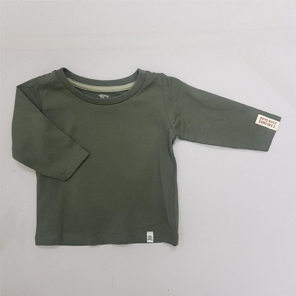 ست بلوز و پیشبندار پسرانه 28562 سایز 1 تا 24 ماه مارک Woolies