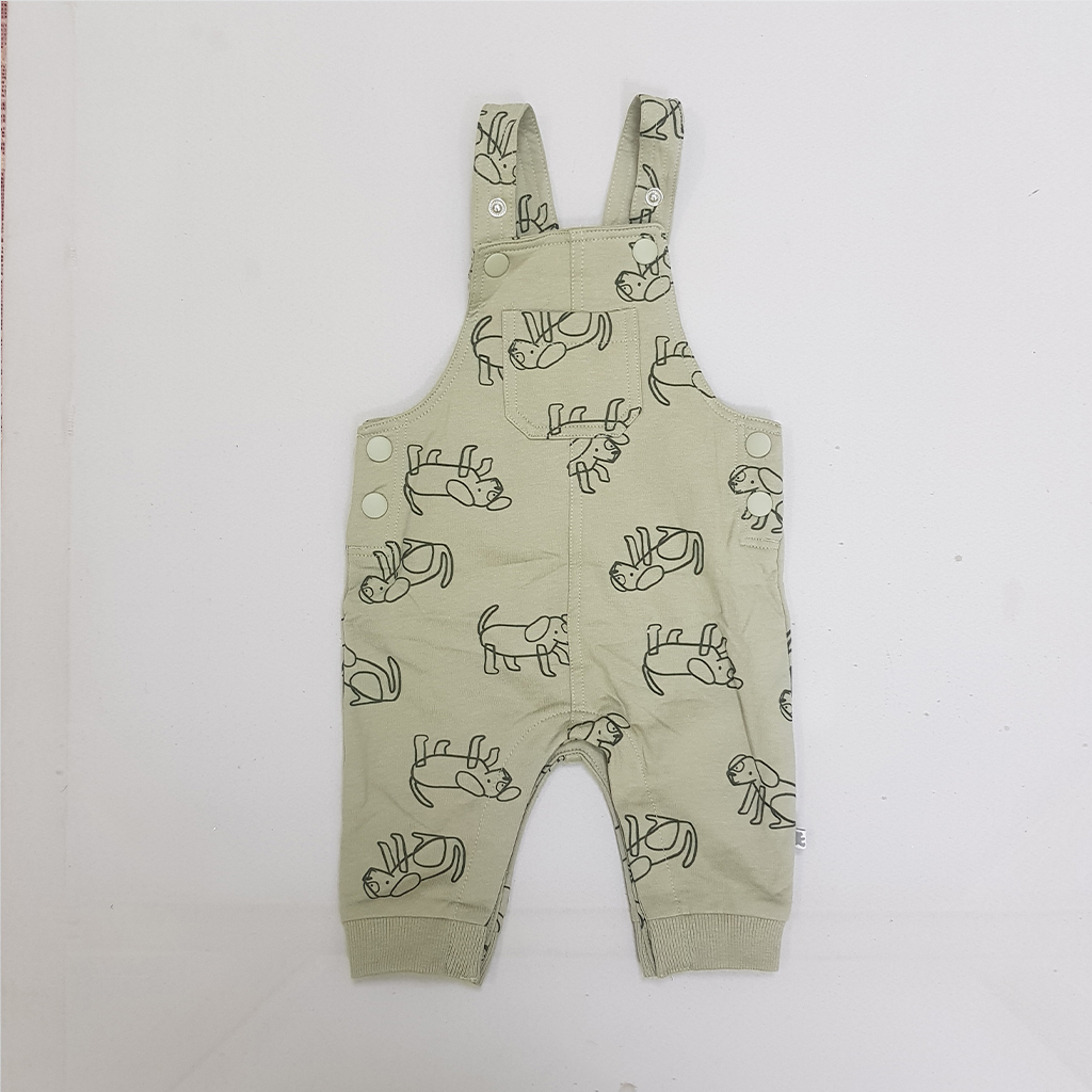 ست بلوز و پیشبندار پسرانه 28562 سایز 1 تا 24 ماه مارک Woolies
