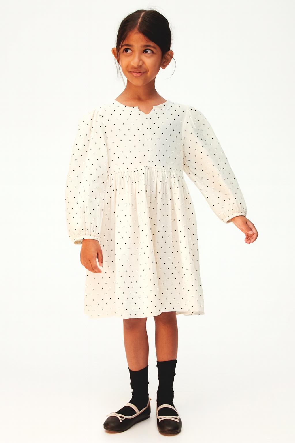سارافون دخترانه 28646 سایز 1.5 تا 12 سال مارک H&M