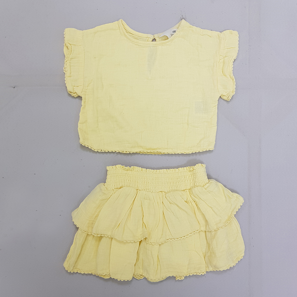 ست دخترانه 28653 سایز 1.5 تا 6 سال کد 3 مارک H&M
