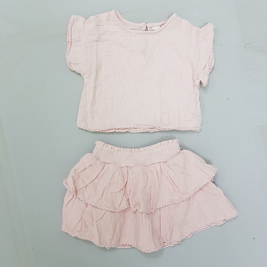 ست دخترانه 28653 سایز 1.5 تا 6 سال کد 3 مارک H&M