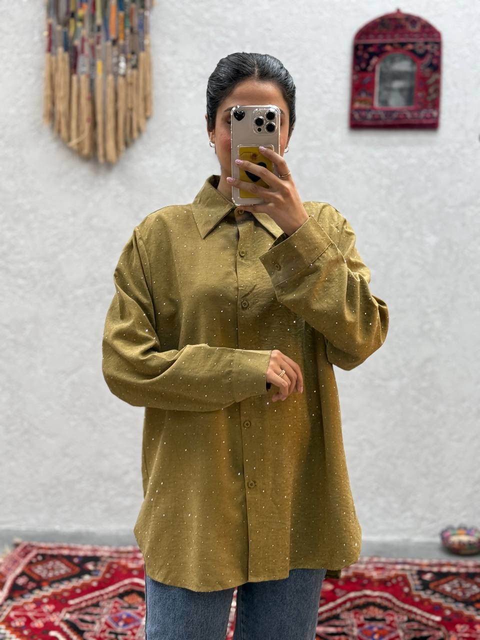 شومیز نگین دار زنانه کد 418029