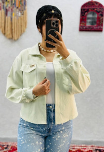 دوتیکه شومیز کراپ زنانه کد 418031