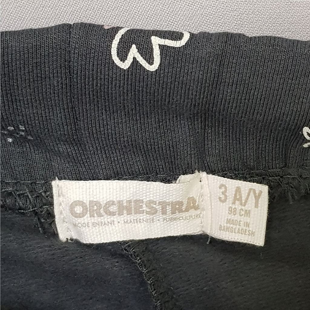 شلوار توپنبه ای دخترانه 28786 سایز 3 تا 10 سال مارک Orchestra