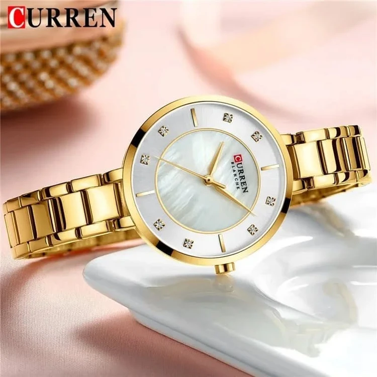 ساعت مچی زنانه برند CURREN 9051  کد 2198