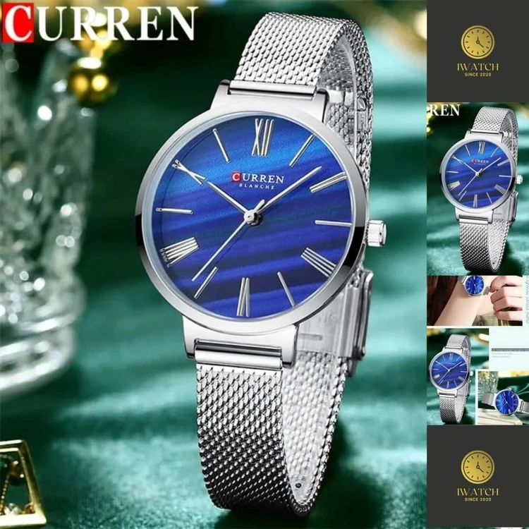 ساعت مچی زنانه برند CURREN 9076  کد 2209