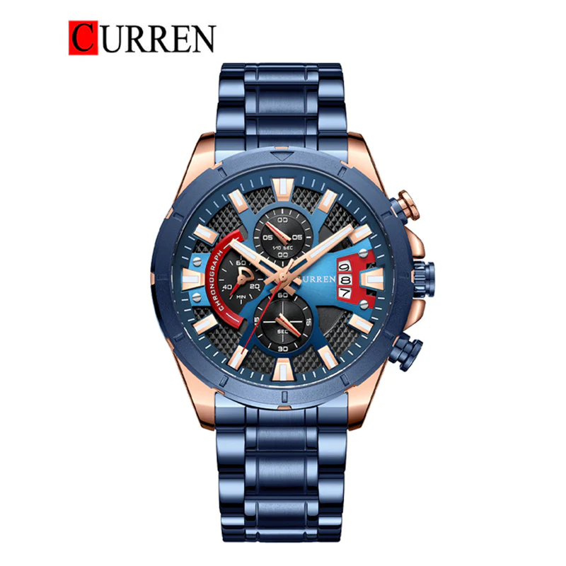 ساعت مچی کرونوگراف مردانه برند 8401 CURREN  کد 2211