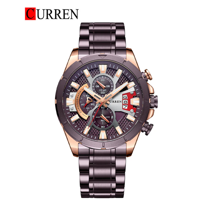ساعت مچی کرونوگراف مردانه برند 8401 CURREN  کد 2211