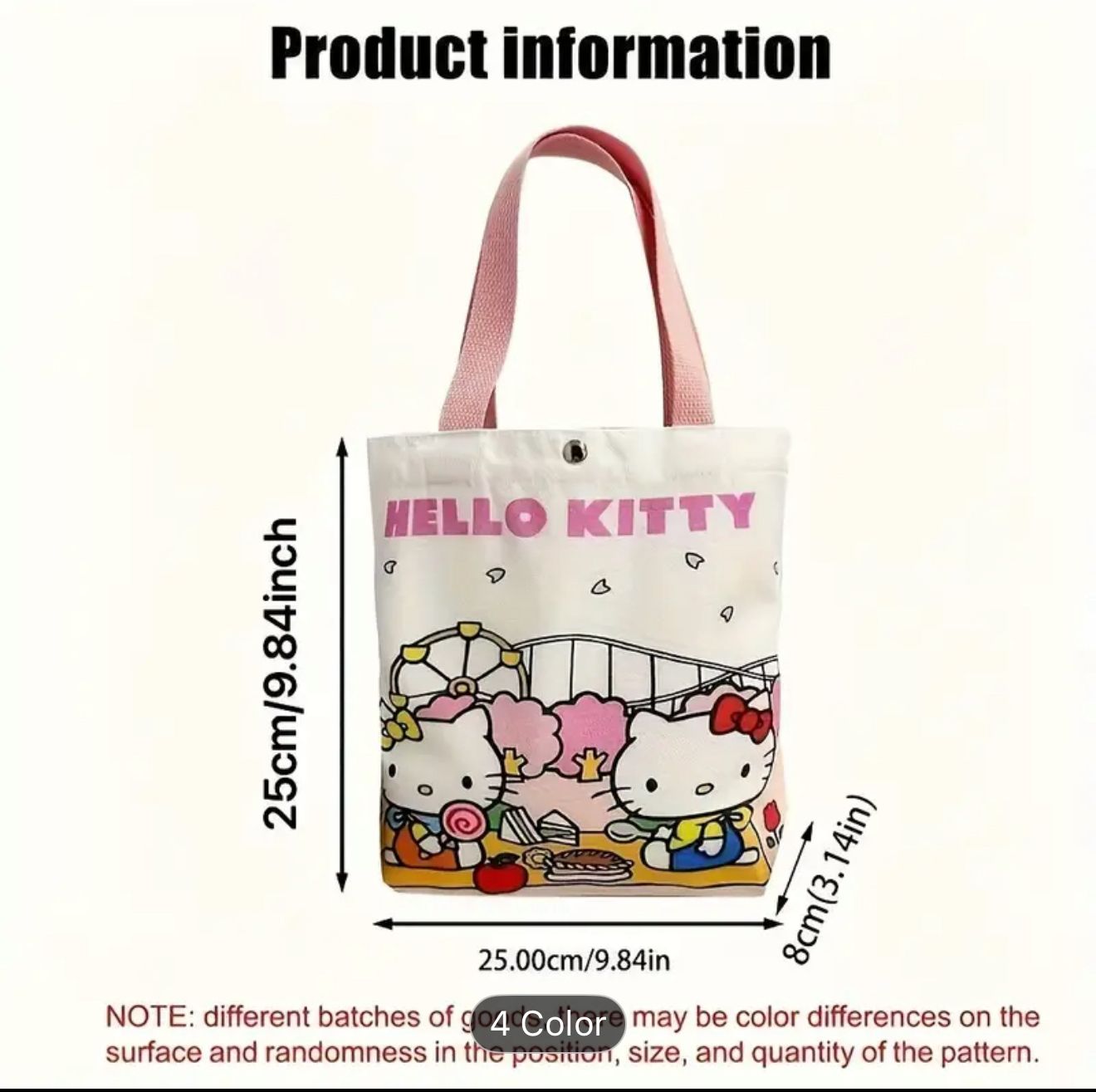 کیف پارچه ای زنانه هلو کیتی برند سانریو (Sanrio) کد 2293