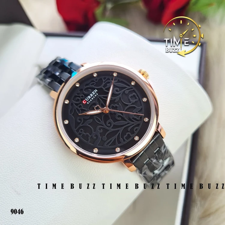 ساعت مچی زنانه برند CURREN 9046  کد 2216