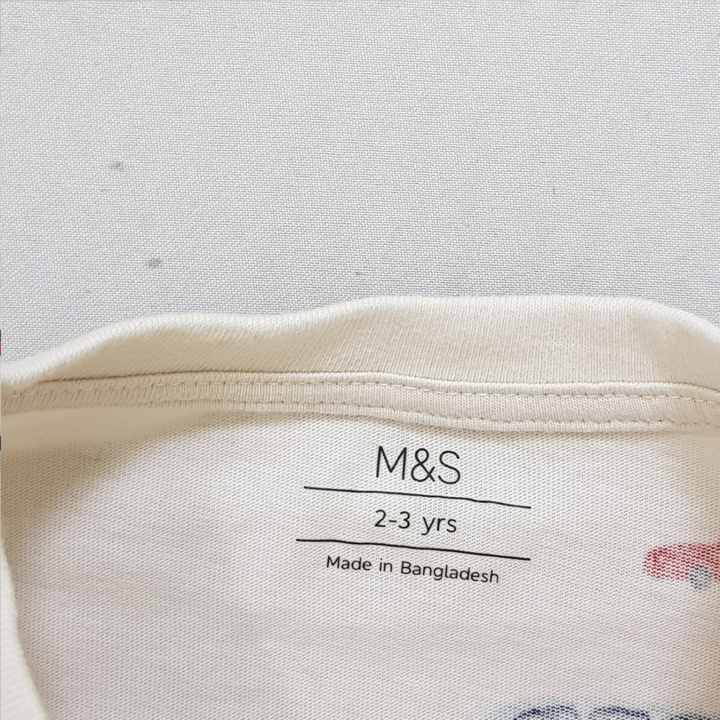 بلوز پسرانه 28746 سایز 2 تا 8 سال کد 1 مارک M&S