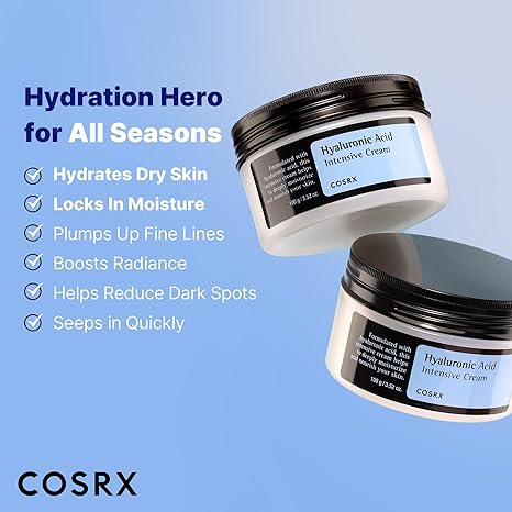 کرم مرطوب‌کننده و نرم‌کننده عمیق  COSRX Hyaluronic Acid Intensive (100 میل)  کد 2238