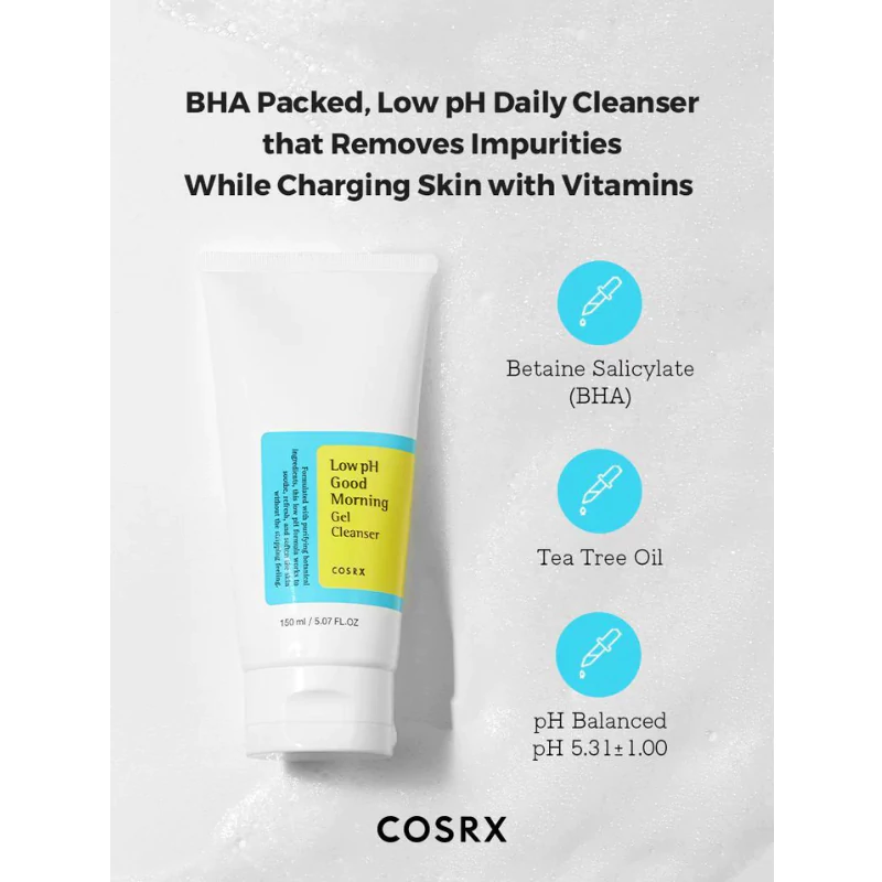 فوم شوینده صبحگاهی  COSRX Low pH Cleanser  (150میل) کد 2236