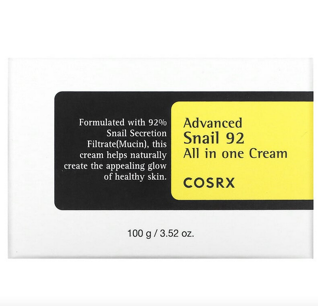 کرم مرطوب کننده و آبرسان حلزون کوزارکس   Cosrx Advanced Snail 92 All In One Cream (100 گرم) کد 2318