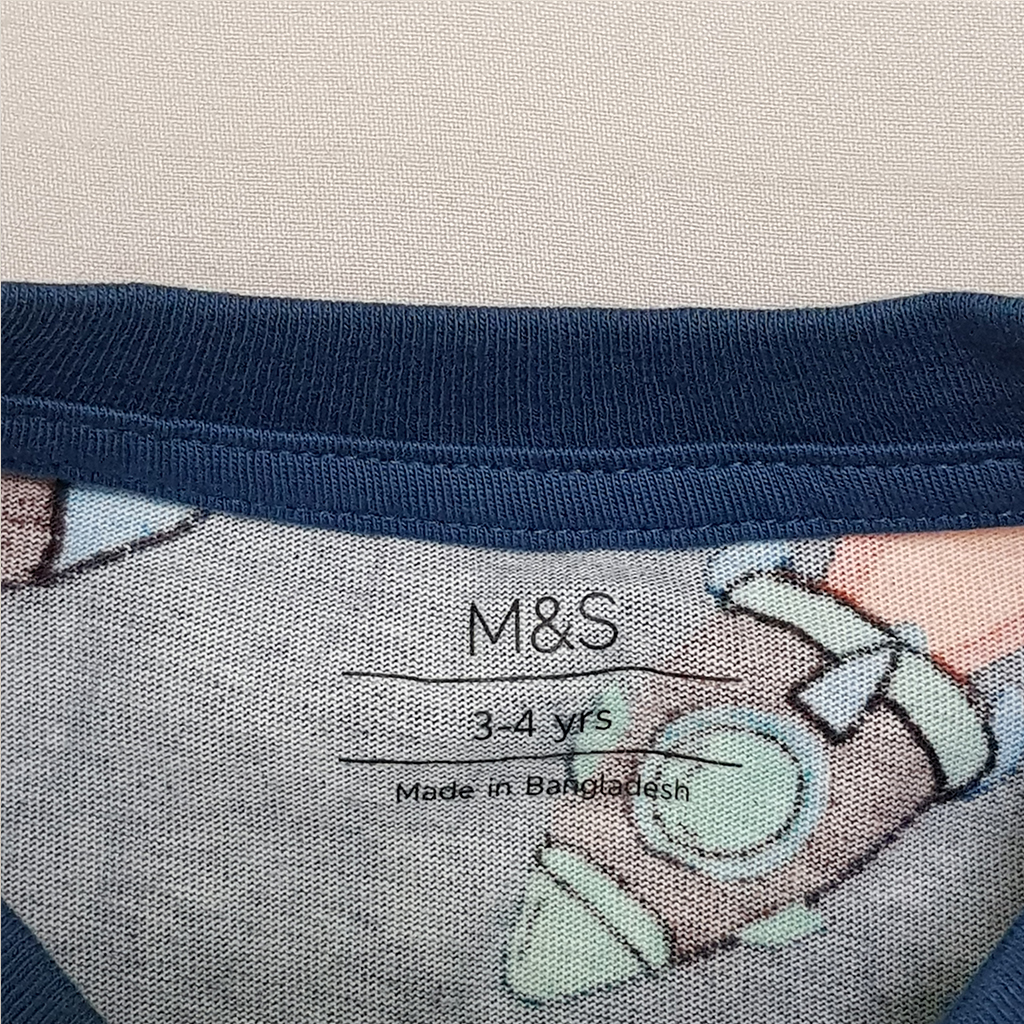 بلوز پسرانه 28764 سایز 1 تا 7 سال کد 2 مارک M&S