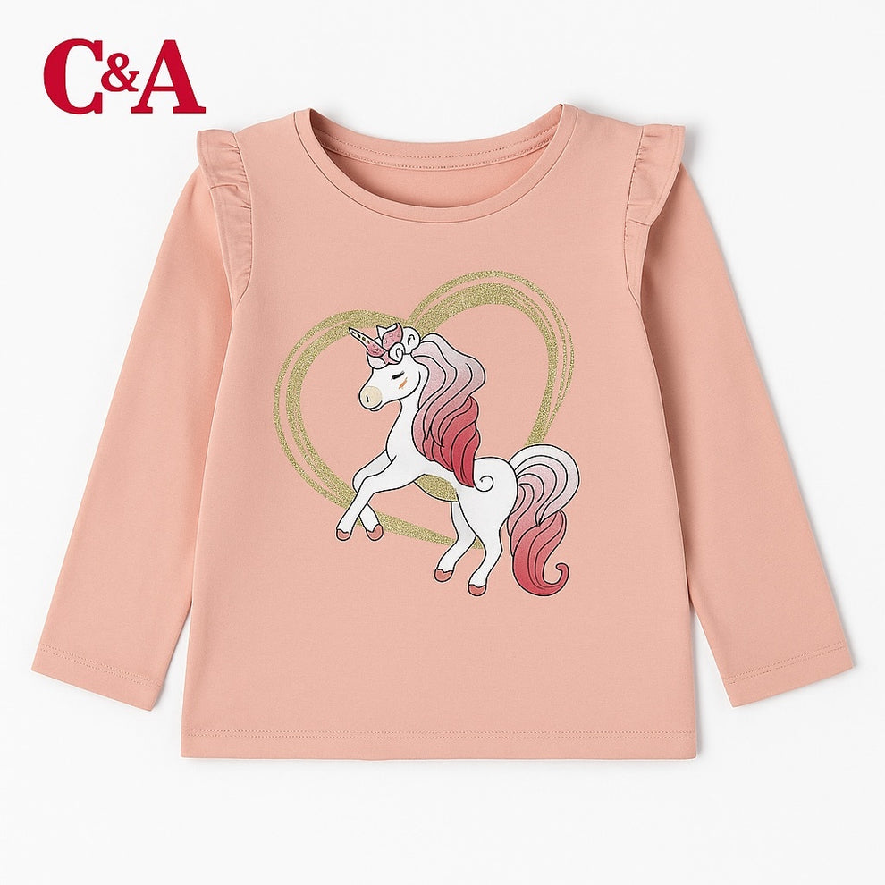 بلوز دخترانه 28759 سایز 3 تا 9 سال کد 1 مارک C&A