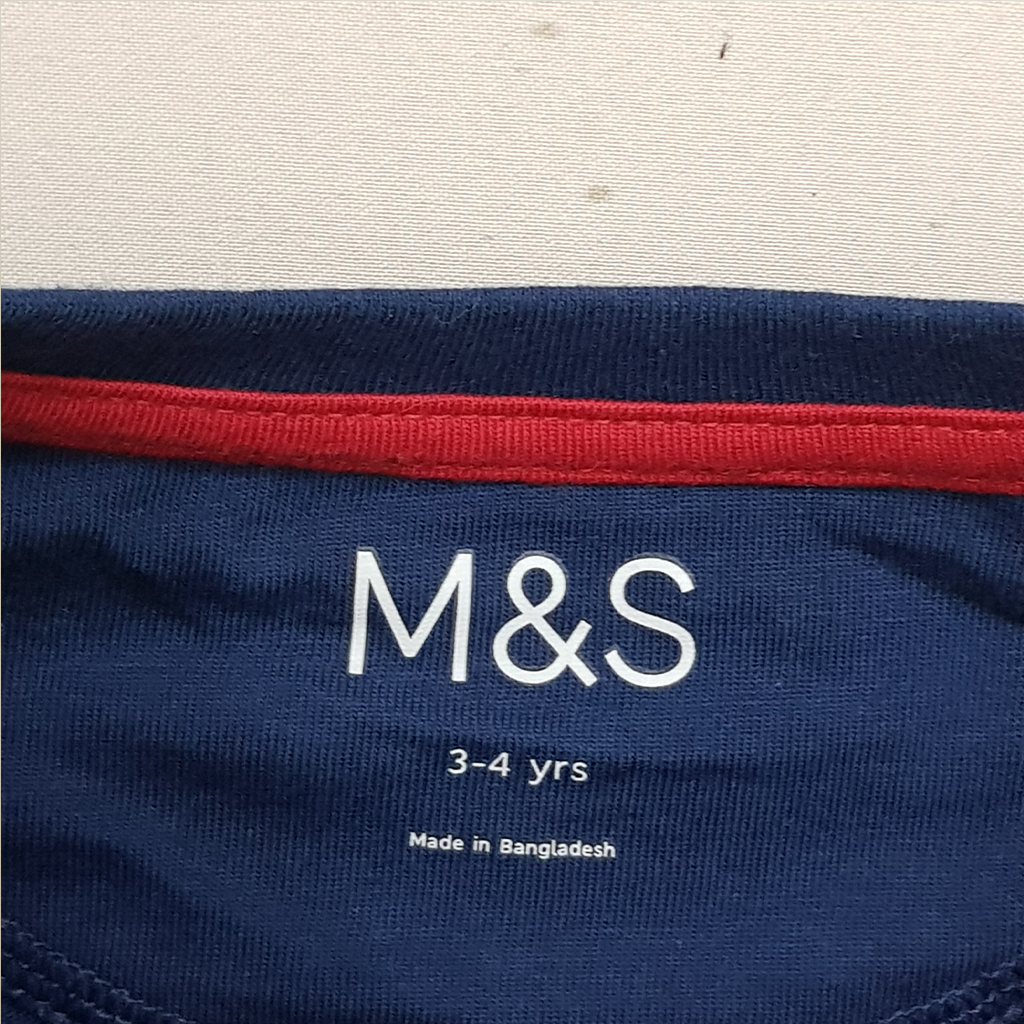بلوز پسرانه 28769 سایز 3 تا 6 سال کد 1 مارک M&S