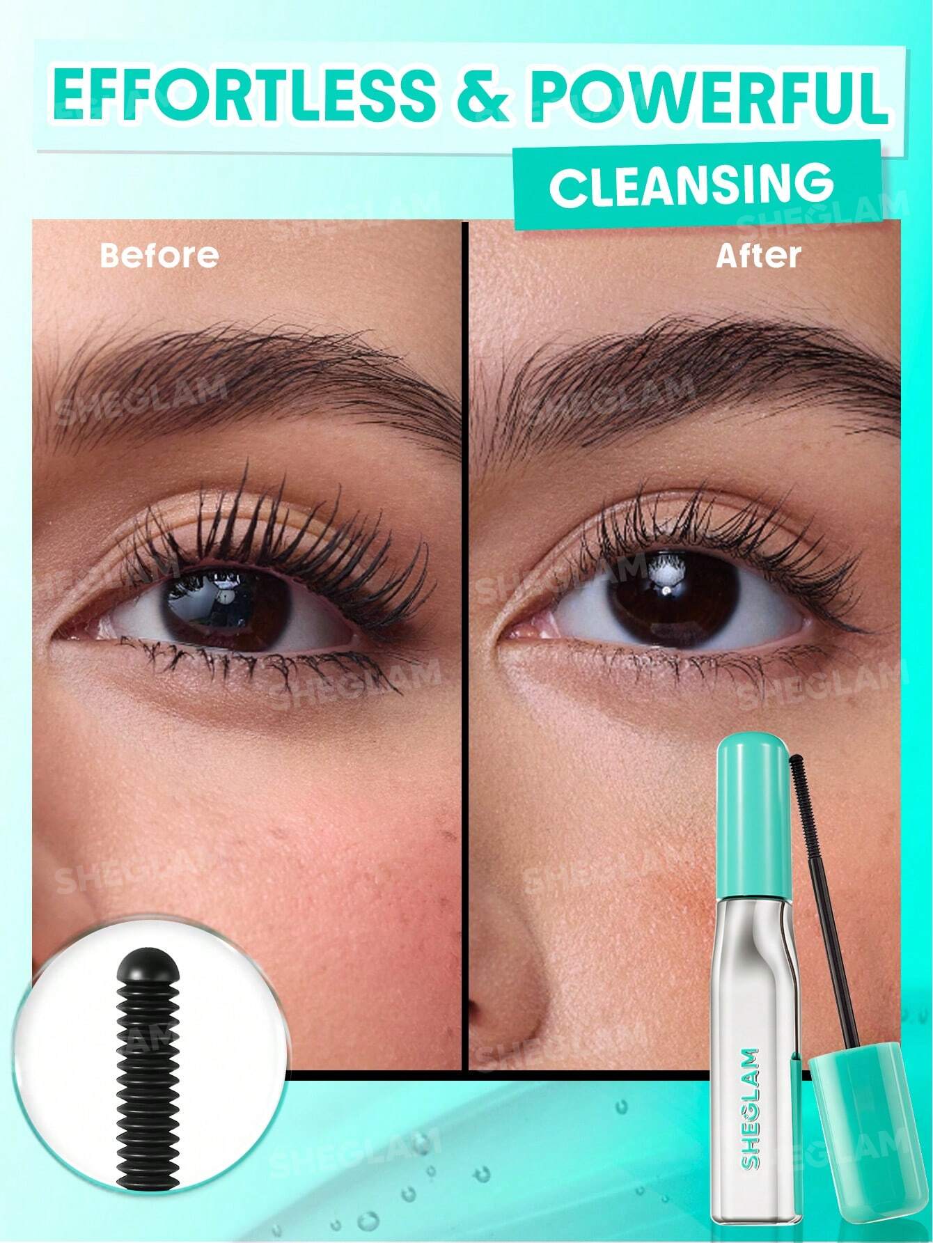 ریمل درمانی و پاک‌کننده آسان مژه SHEGLAM Lashlighter Ez Remove Lash Treatment  کد 2725