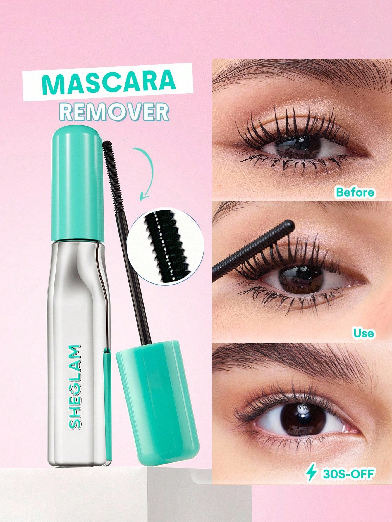 ریمل درمانی و پاک‌کننده آسان مژه SHEGLAM Lashlighter Ez Remove Lash Treatment  کد 2725