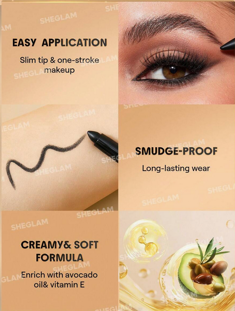 مداد خط چشم مات مدل از گلاید شیگلم SHEGLAM Bold Moves Kohl Cream Eyeliner Pencil  کد 2584