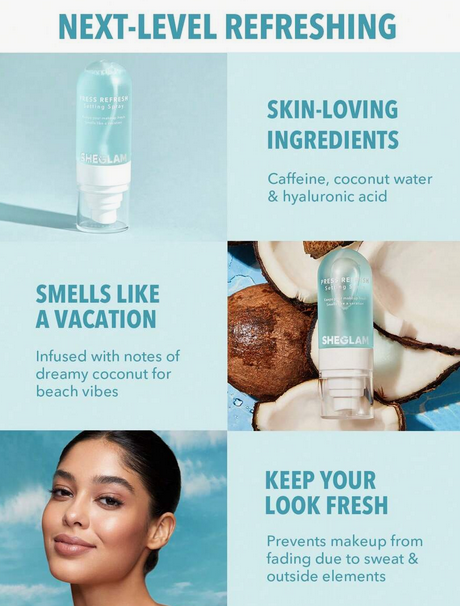اسپری فیکساتور شیگلم SHEGLAM Press Refresh Setting Spray Moisturizing کد 2727