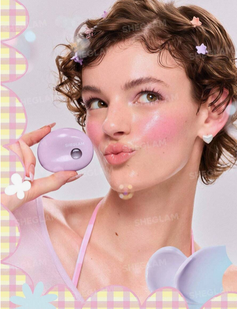 رژگونه حبابی شیگلم SHEGLAM Bubble Glow Blush Bar Rare  کد 2728
